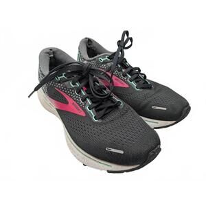 Brooks Ghost Running Shoes Womens Size 8 D Wide Navy Pink 12829